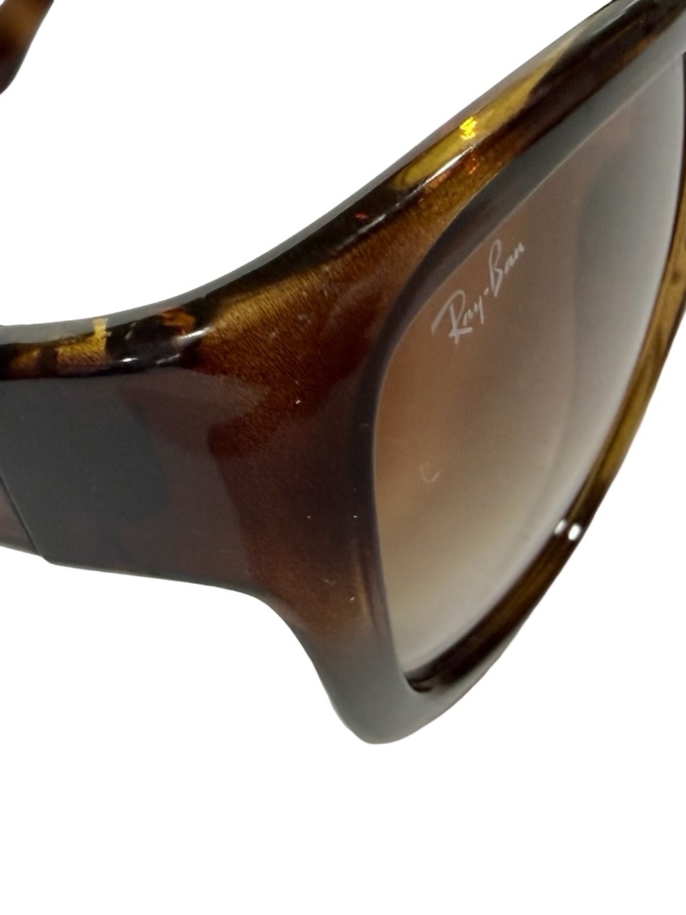 Ray-Ban Women's Tortoiseshell Brown Gradient Sunglasses - Brown Lenses - Picture 4 of 6